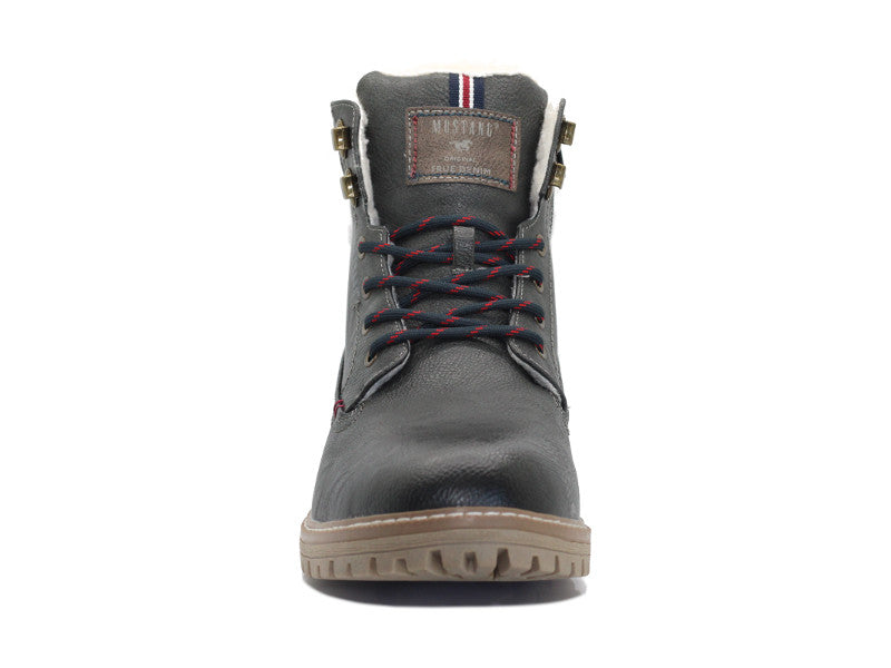 Boots à lacets Mustang gris anthracite
