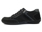 Chaussures sneakers en cuir noir Anvers