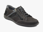 Chaussures sneakers en cuir noir Anvers