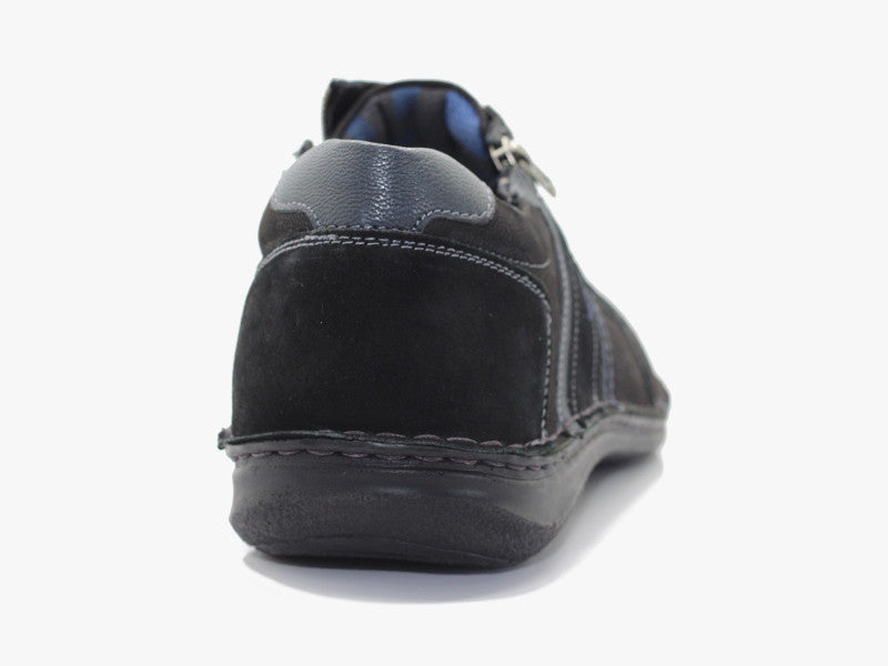 Chaussures sneakers en cuir noir Anvers