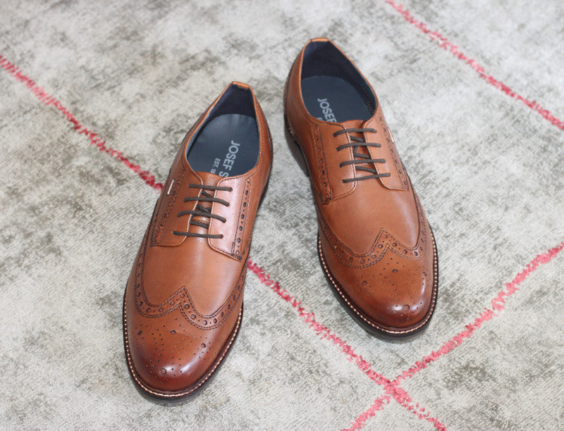 Chaussures derby en cuir marron Jasper