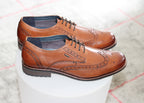 Chaussures derby en cuir marron Jasper