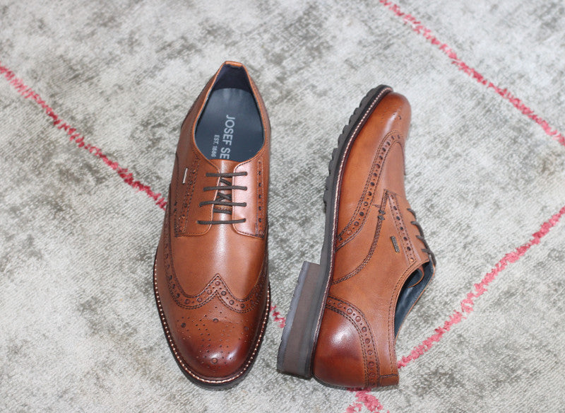 Chaussures derby en cuir marron Jasper