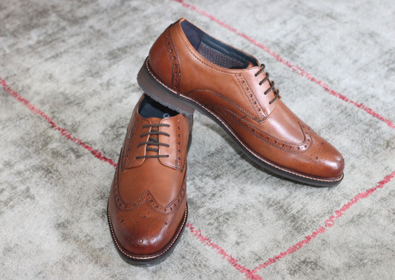 Chaussures derby en cuir marron Jasper