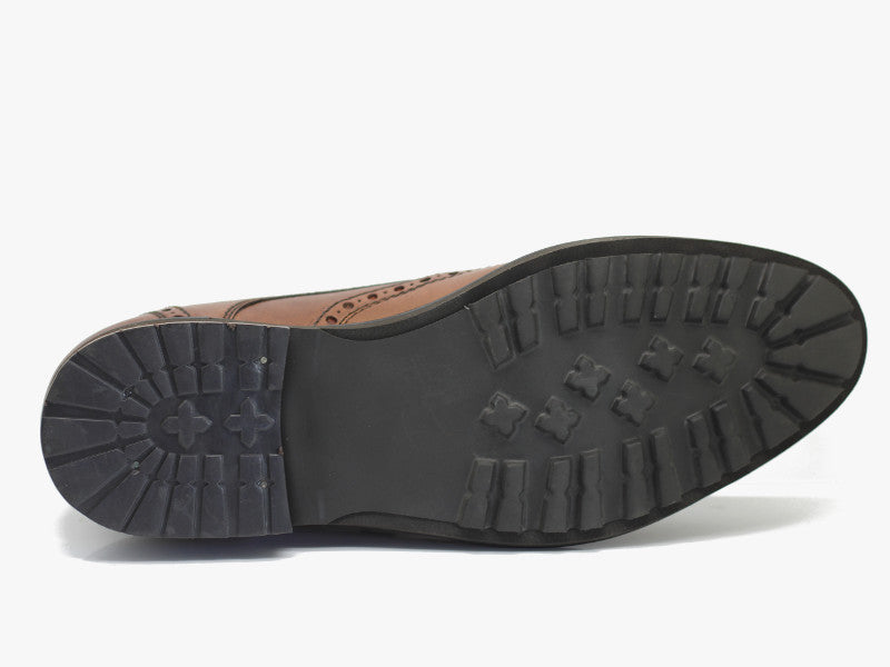 Chaussures derby en cuir marron Jasper