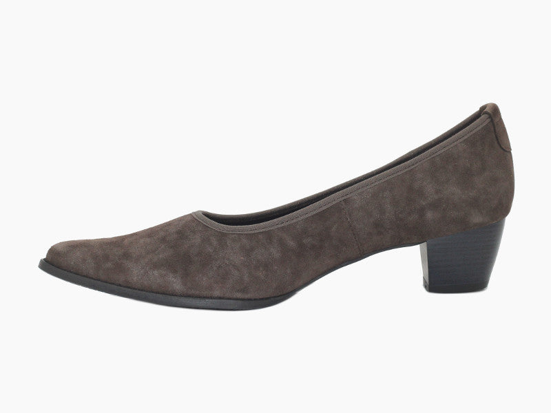 Escarpins Porino en cuir moiré Moka