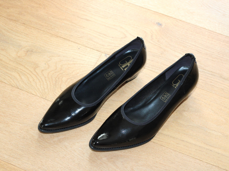 Escarpins Porino en cuir vernis Noir