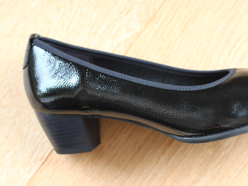 Escarpins Porino en cuir vernis Noir