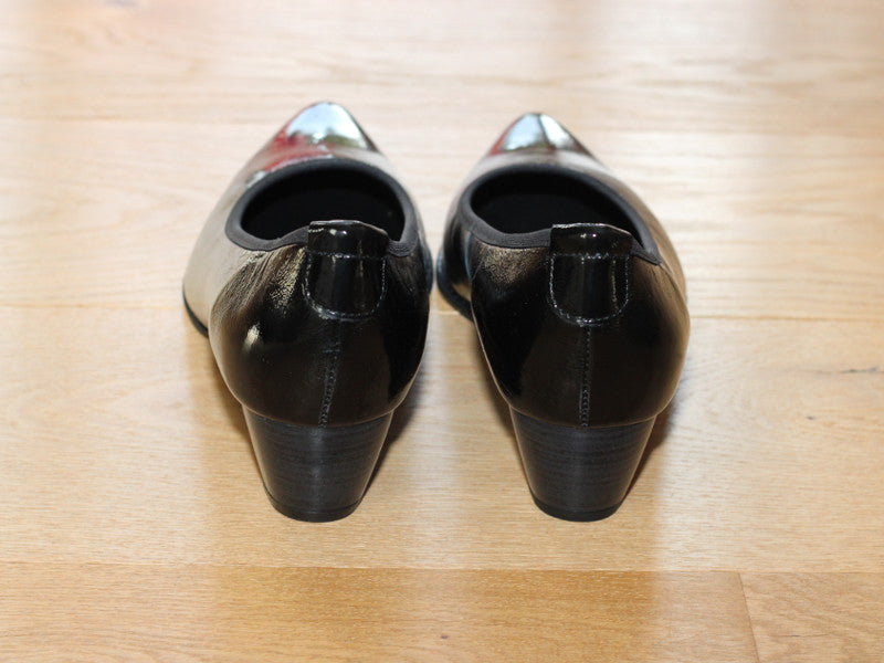 Escarpins Porino en cuir vernis Noir