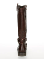 Bottes Tamaris en cuir marron cognac