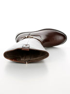 Bottes Tamaris en cuir marron cognac