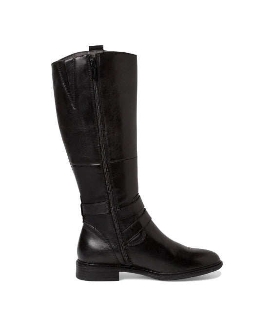 Bottes Tamaris en cuir noir
