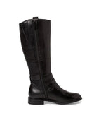 Bottes Tamaris en cuir noir