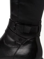 Bottes Tamaris en cuir noir