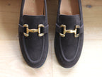 Mocassins marron Gabor en cuir velours 