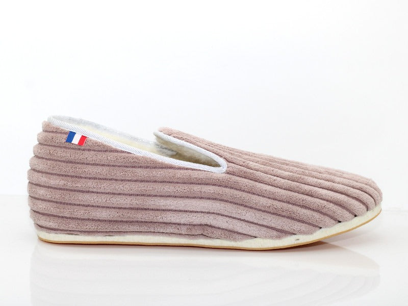 Charentaises en velours Poupette