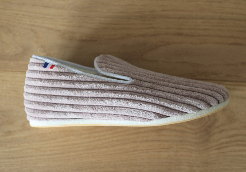 Charentaises en velours Poupette