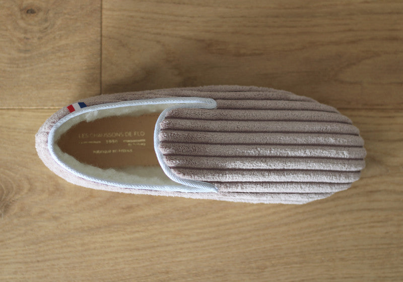 Charentaises en velours Poupette