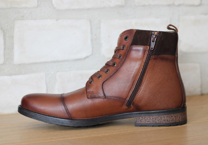 Boots Spicy en cuir marron de Redskins
