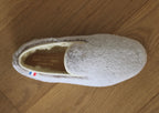 Charentaises en fourrure gris Zabelle