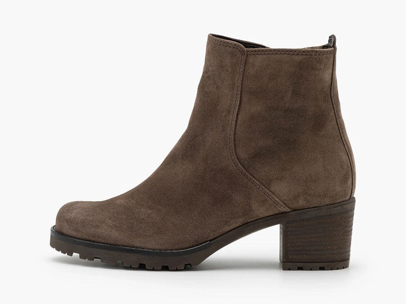 Bottines à talon carré Gabor en cuir velours Mohair