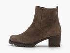 Bottines à talon carré Gabor en cuir velours Mohair