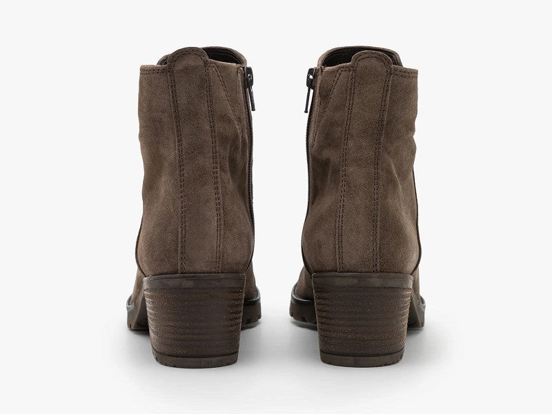 Bottines à talon carré Gabor en cuir velours Mohair