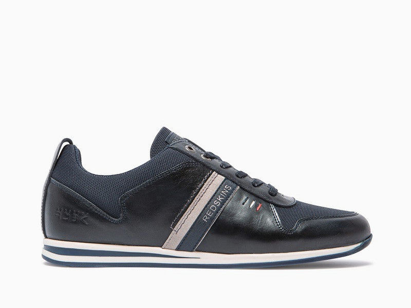 Sneakers Redskins en cuir bleu marine Living