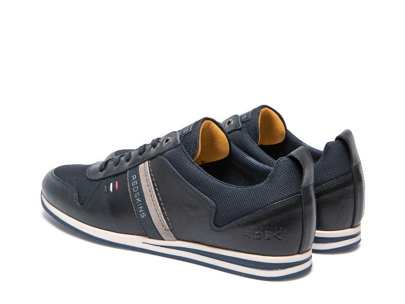 Sneakers Redskins en cuir bleu marine Living