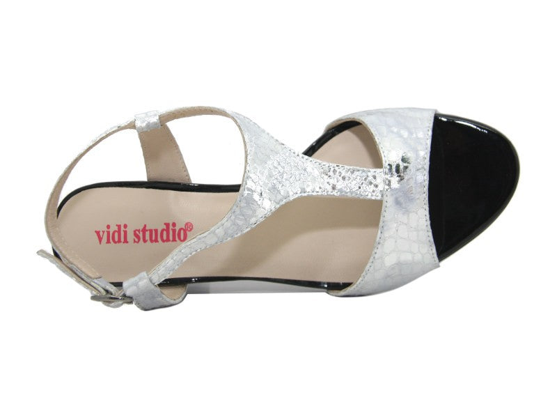 Sandales noir et argent