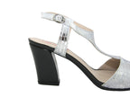 Sandales noir et argent