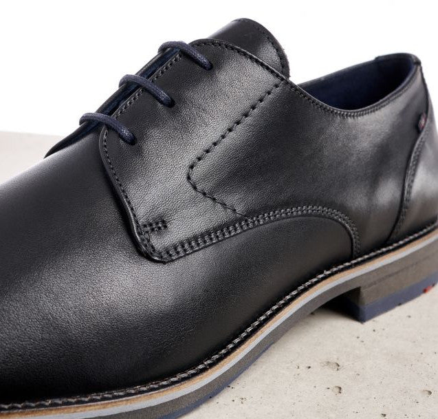Chaussures à lacets Langston en cuir noir de Lloyd