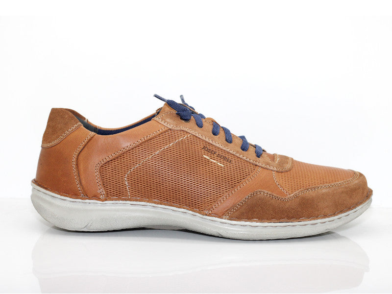 Chaussures basses en cuir marron Anvers