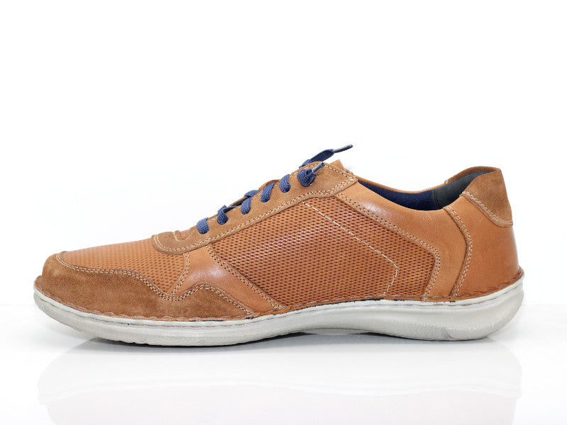 Chaussures basses en cuir marron Anvers