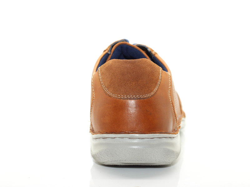 Chaussures basses en cuir marron Anvers