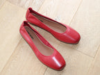 Ballerines souples Fenja en cuir rouge