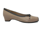 Escarpins cuir beige et noir So Chic