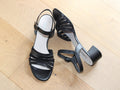 Sandales habillées Gabor en cuir et vernis noir Chabada