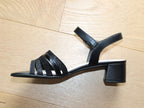 Sandales habillées Gabor en cuir et vernis noir Chabada
