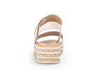 Sandales plateforme Gabor en cuir rose Nude