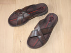 Sandales mules Pegada en cuir marron