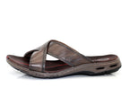 Sandales mules Pegada en cuir marron