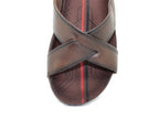 Sandales mules Pegada en cuir marron
