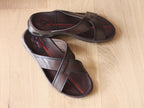 Sandales mules Pegada en cuir marron