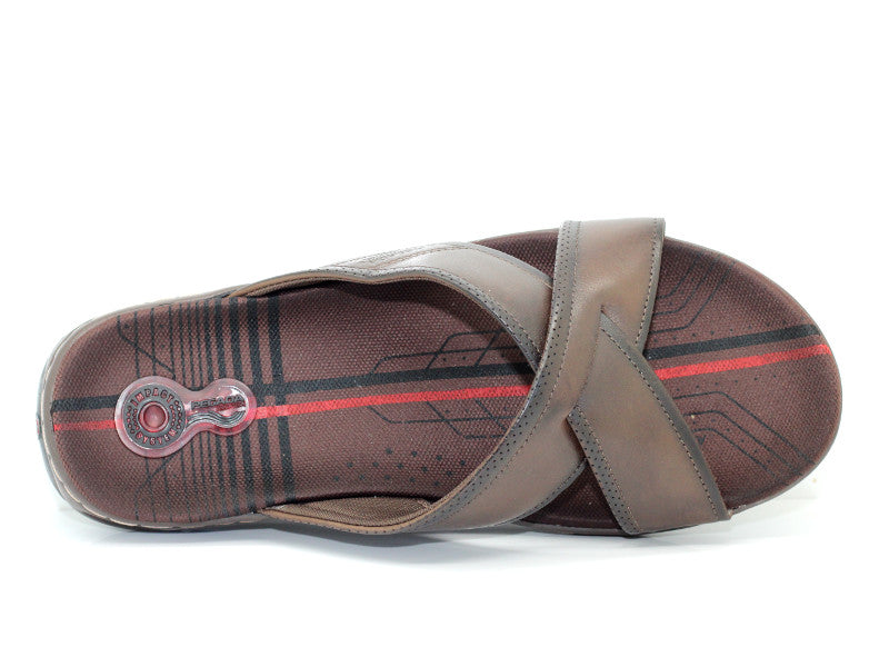 Sandales mules Pegada en cuir marron