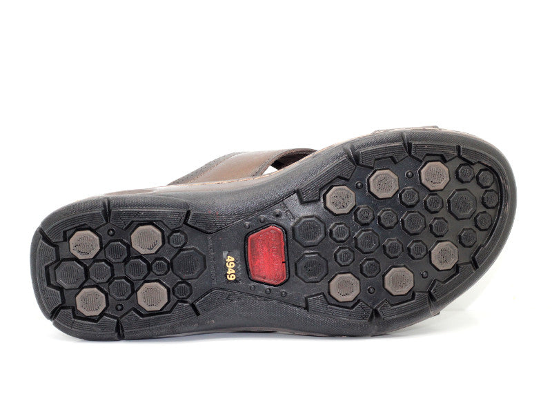 Sandales mules Pegada en cuir marron