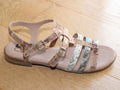 Sandales esprit spartiate en cuir Serpent