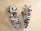 Sandales esprit spartiate en cuir Serpent