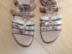 Sandales esprit spartiate en cuir Serpent