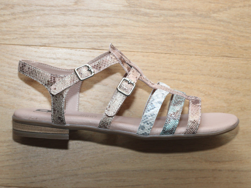 Sandales esprit spartiate en cuir Serpent